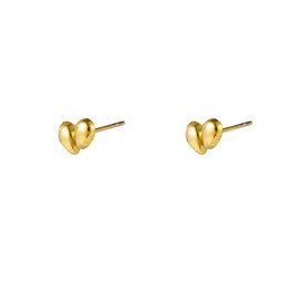 Go Dutch Label D&E - Double drop stud - goud