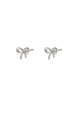 Go Dutch Label D&E - Tiny bow stud - zilver