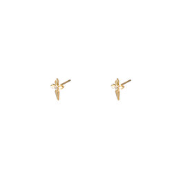 Go Dutch Label D&E - Diamant cross stud - goud