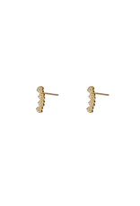 Go Dutch Label D&E - Sparkly heart stud - goud