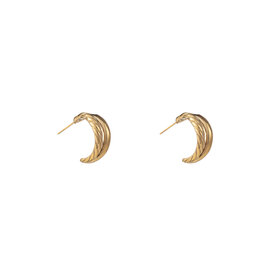 Go Dutch Label D&E - 2way twisted hoop - goud