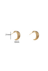 Go Dutch Label D&E - 2way twisted hoop - goud