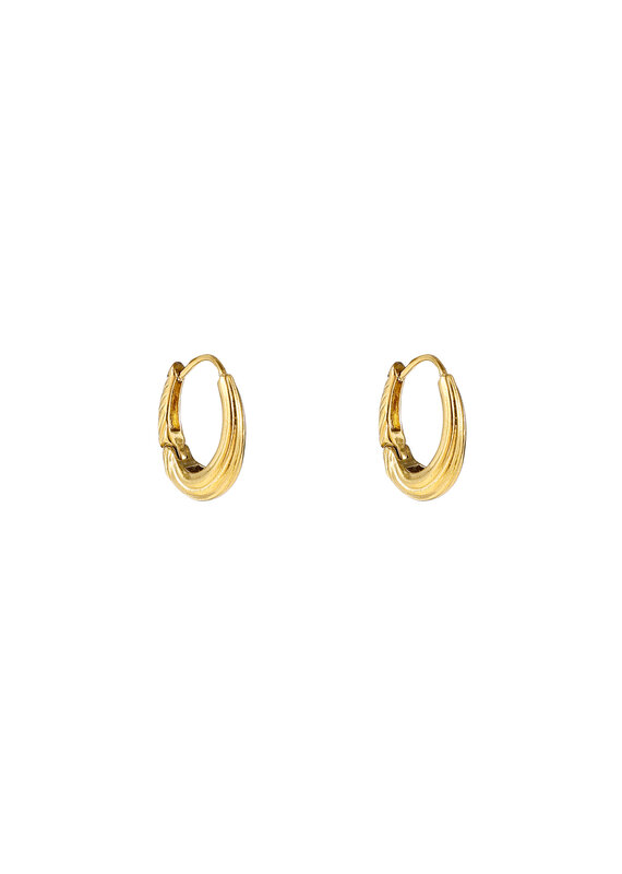 Go Dutch Label D&E - Medium striped drop creole - goud