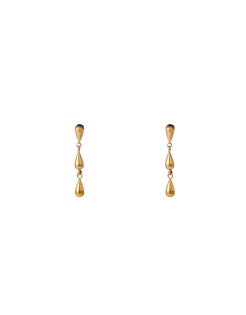 Go Dutch Label D&E - 3drop dangle - goud