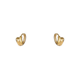 Go Dutch Label D&E - Dropped hoop - goud