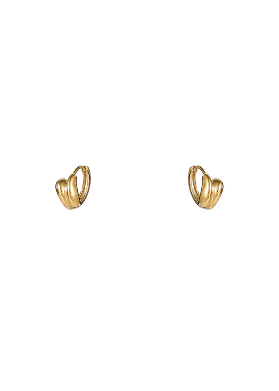 Go Dutch Label D&E - Dropped hoop - goud