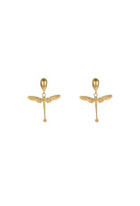 Go Dutch Label D&E - Dragonfly dangle - goud