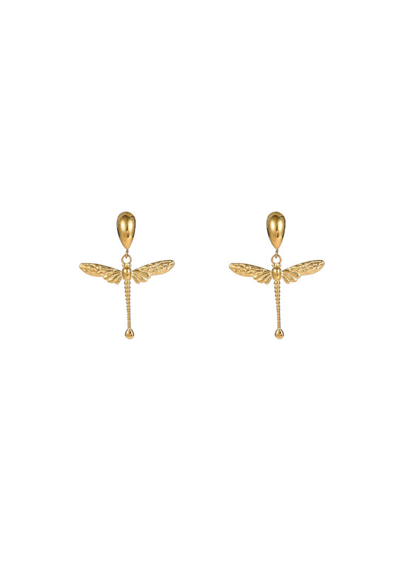 Go Dutch Label D&E - Dragonfly dangle - goud