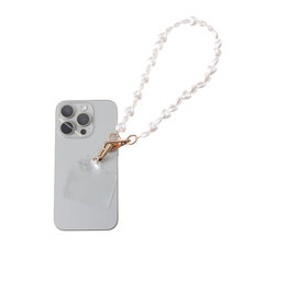 Go Dutch Label D&E - Telefoonkoord hartjes parels