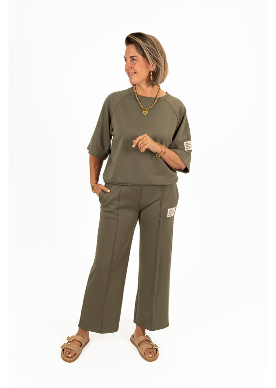 21Jewelz Perfect co-ord set met pantalon  - army groen