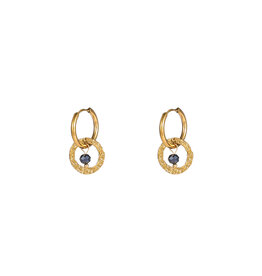 Go Dutch Label D&E - Double round bead hoop - navy