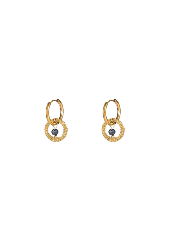 Go Dutch Label D&E - Double round bead hoop - navy