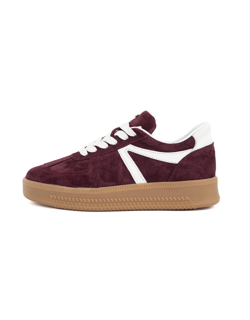 Babouche Babouche | Liva - bordo/white