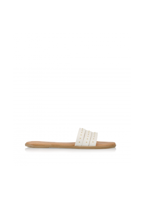 DWRS DWRS - Slippers Hana studs off white