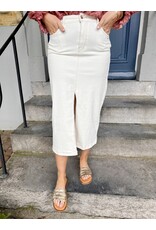 21Jewelz Denim rok met stiksel - ecru