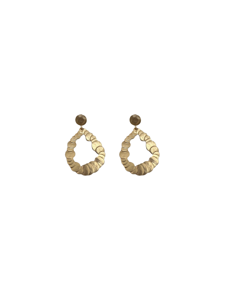21Jewelz Statement oorbellen - mat goud