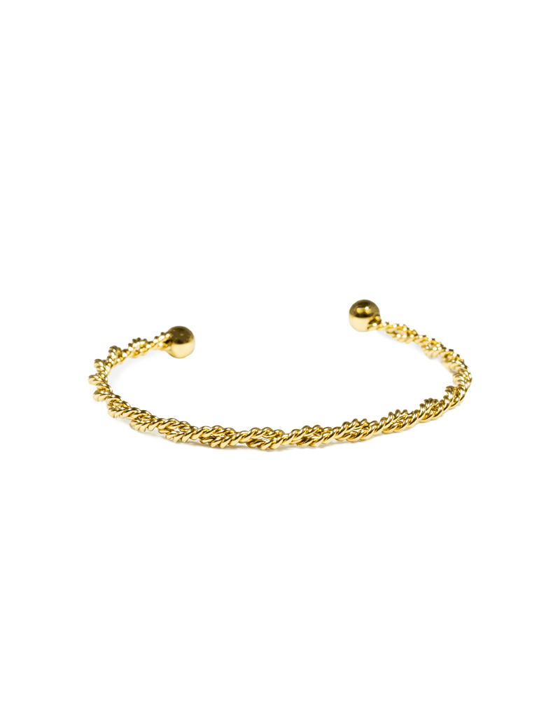 21Jewelz Gedraaide bangle - goud