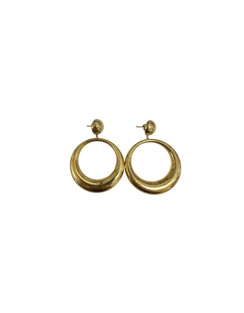 21Jewelz Ronde oorbellen met gekrast effect