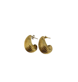 21Jewelz Druppel vorm oorbellen met ribbels