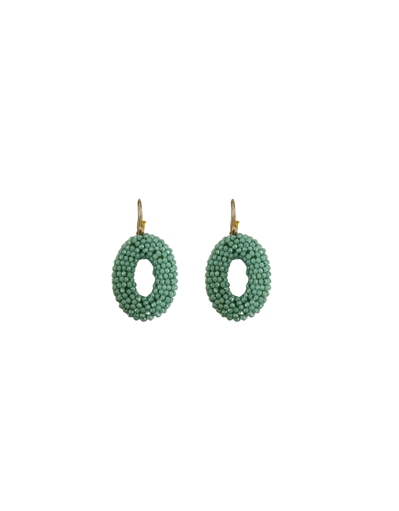 21Jewelz Oorbellen met mintgroene kralen