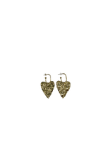 21Jewelz Grove statement oorbellen met hart