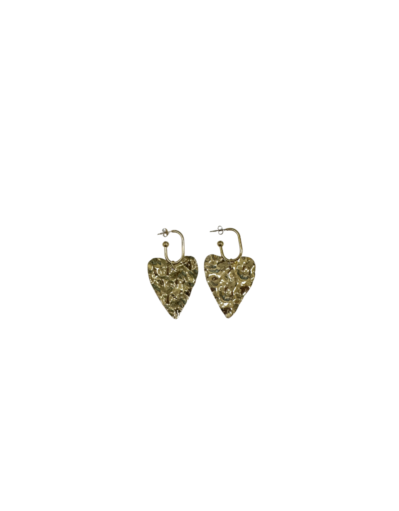 21Jewelz Grove statement oorbellen met hart