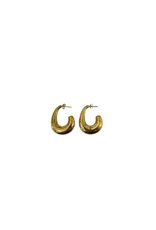 21Jewelz Gouden half ronde oorbellen