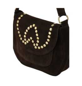 21Jewelz Schoudertas met studs - choco bruin