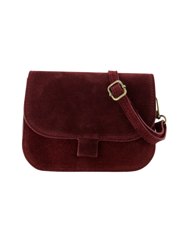 21Jewelz Casual tas - suede bordeaux