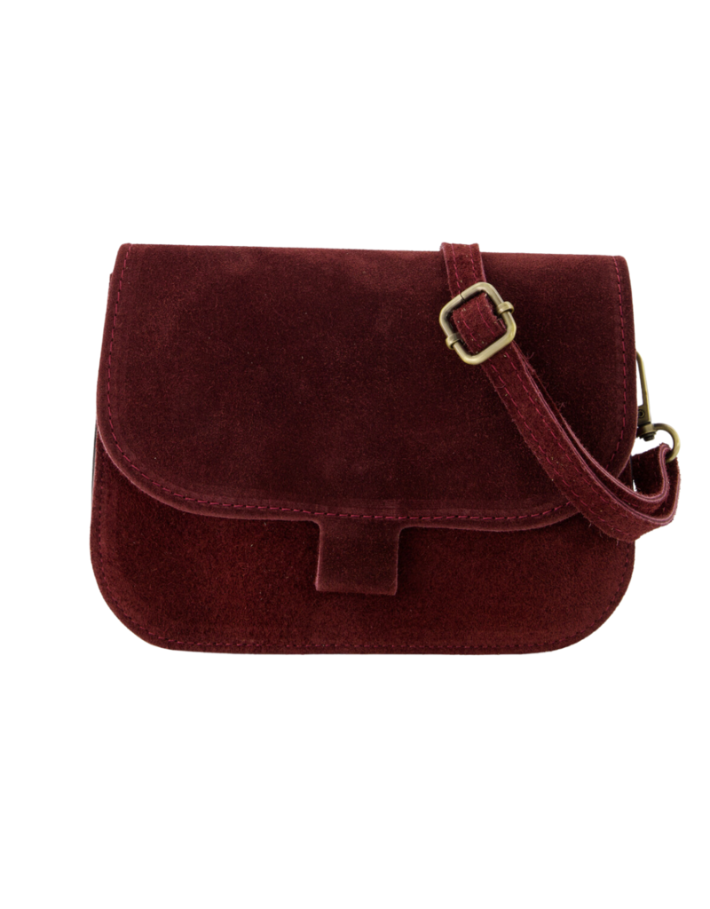 21Jewelz Casual tas - suede bordeaux
