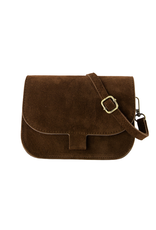21Jewelz Casual tas - suede donkerbruin