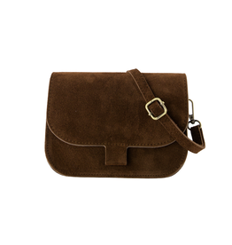 21Jewelz Casual tas - suede donkerbruin