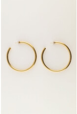 My Jewellery My Jewellery - Bold statement oorringen basic large - goud