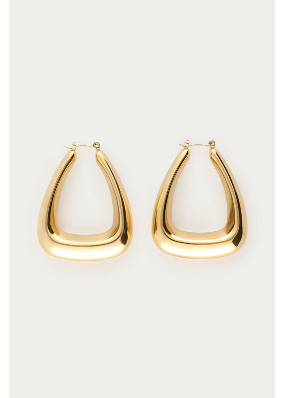 My Jewellery My Jewellery - Bold oorbellen triangel groot - goud