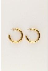 My Jewellery My Jewellery - Bold statement oorringen basic bold medium - goud