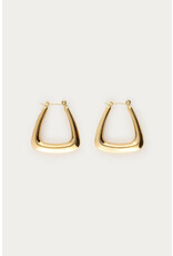 My Jewellery My Jewellery - Bold oorbellen triangel - goud