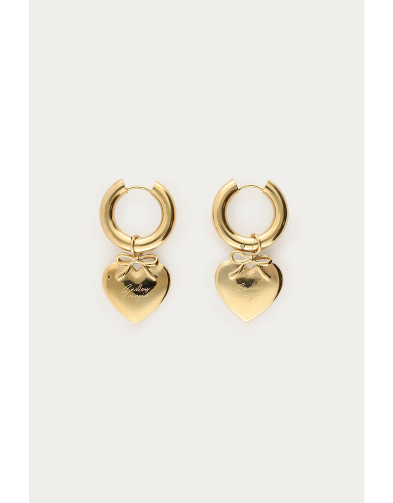 My Jewellery My Jewellery - Bold oorringen met hart - goud