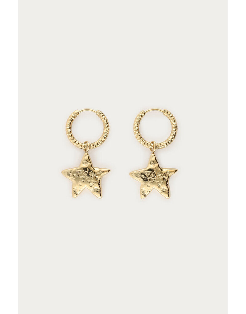 My Jewellery My Jewellery - Bold oorringen met ster - goud