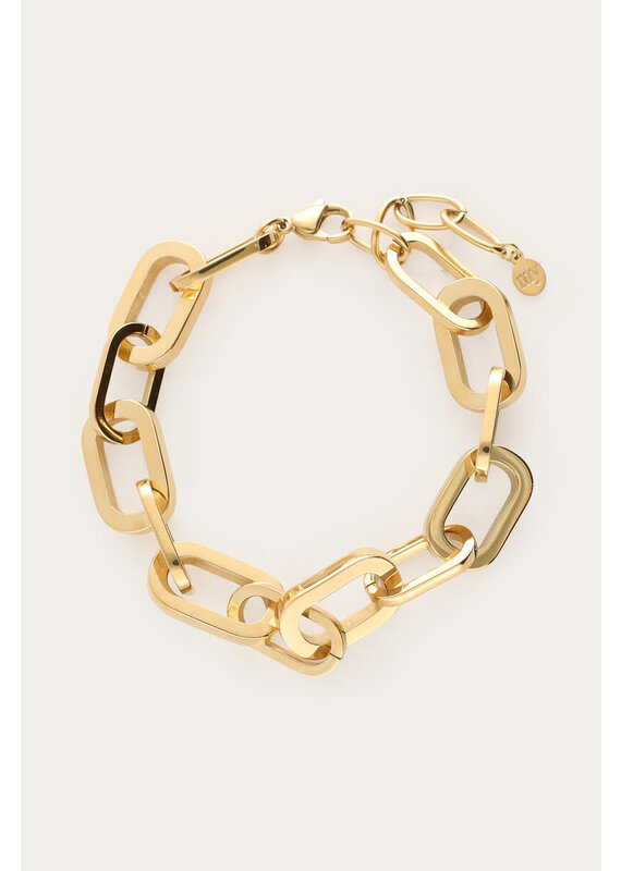 My Jewellery My Jewellery - Bold statement schakelarmband - goud