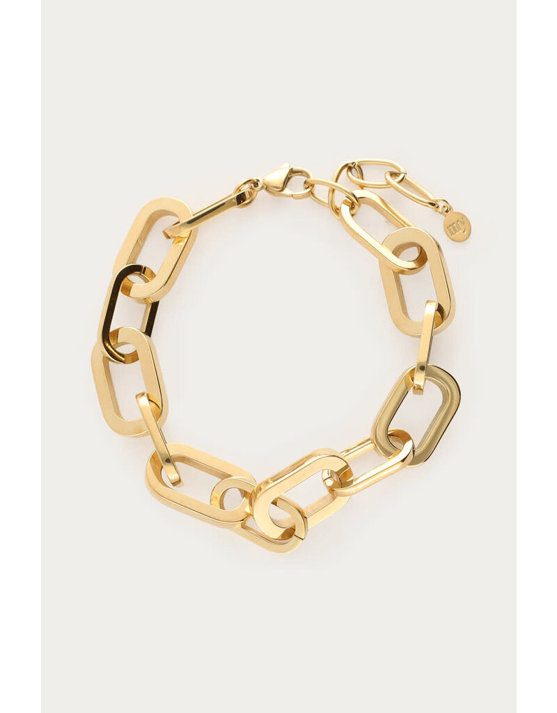 My Jewellery My Jewellery - Bold statement schakelarmband - goud