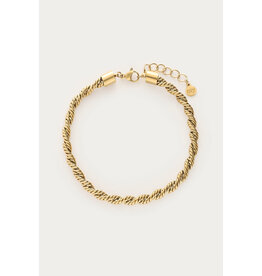 My Jewellery My Jewellery - Bold armband gedraaid - goud