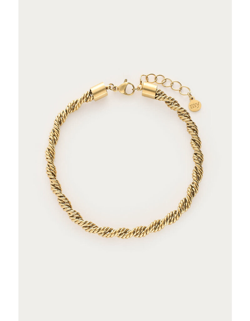 My Jewellery My Jewellery - Bold armband gedraaid - goud