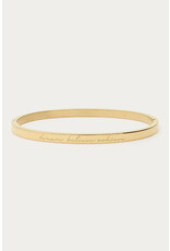 My Jewellery My Jewellery - Bold bangle "Dream believe achieve" - goud
