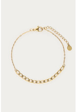 My Jewellery My Jewellery - Bold smalle schakelarmband - goud