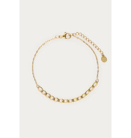 My Jewellery My Jewellery - Bold smalle schakelarmband - goud