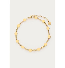 My Jewellery My Jewellery - Bold armband met munten - goud
