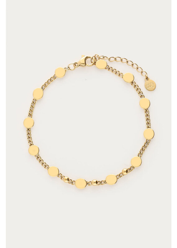 My Jewellery My Jewellery - Bold armband met munten - goud