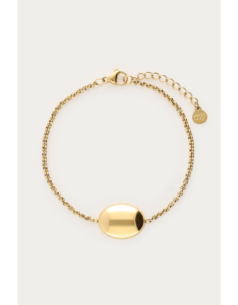My Jewellery My Jewellery - Bold armband rond - goud