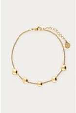 My Jewellery My Jewellery - Bold armband met vijf bollen - goud