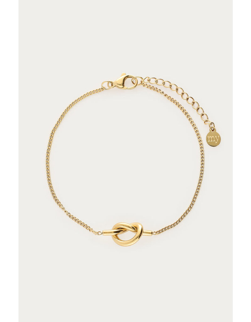 My Jewellery My Jewellery - Bold armband pretzel - goud